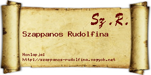 Szappanos Rudolfina névjegykártya